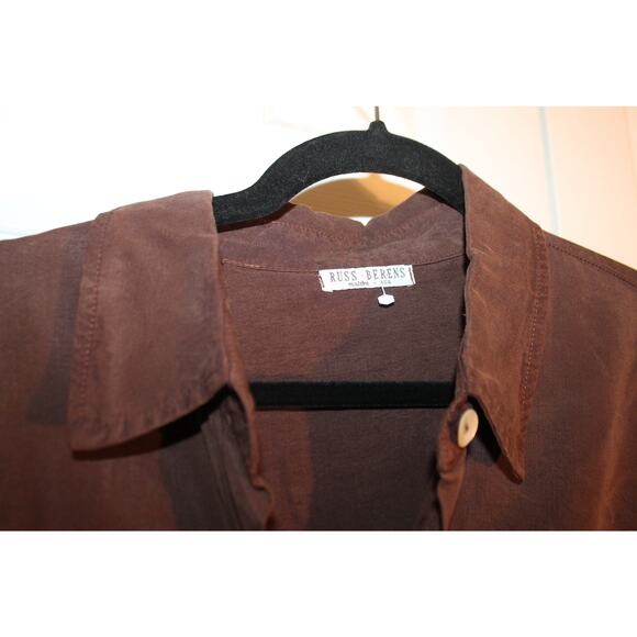 Russ Berens Malibu Brown Safari Shirt / Jacket sz L - Picture 3 of 3